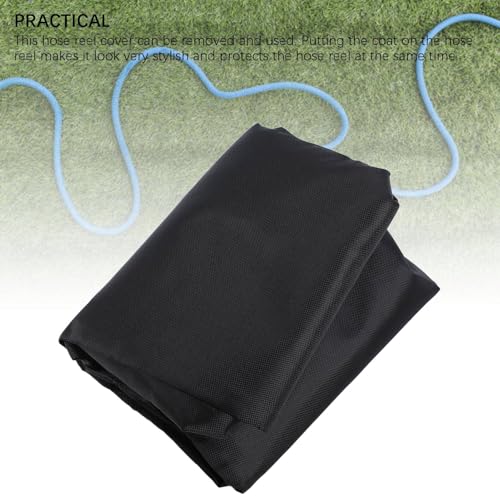 Pwshymi Hose Reel Cover Portable 420D Oxford Cloth Water Sun Proof Protector for Outdoor Garden for 10-40m Hose