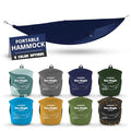 KAMMOK: Roo Single Hammock | Made from Strong & 100% Recycled Water Resistant Ripstop Fabric | Comfortable, Packable, Lightweight (Lifetime Adventure Grade Warranty), Midnight Blue - color: Midnight Blue, size: Roo Single