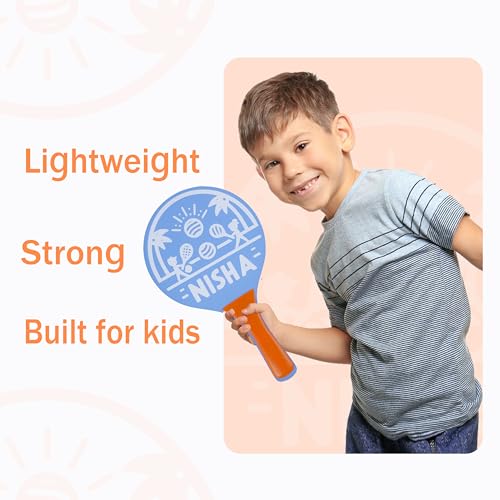 Nisha Lite Paddle Ball Set - Complete Set with 2 Balls and 2 Rackets | Interactive Indoor, Outdoor and Beach Game