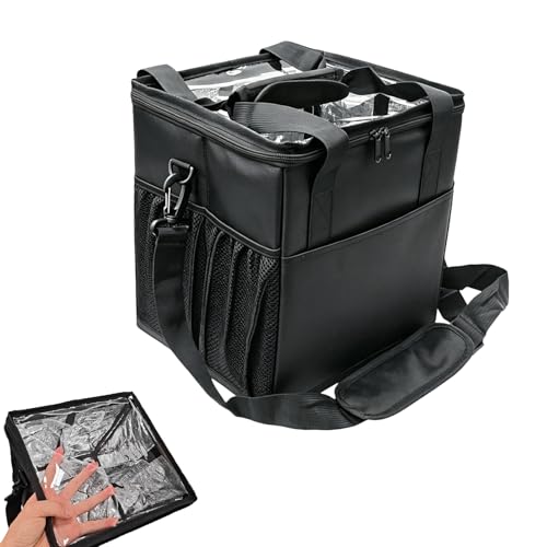 4-Cup Insulated Drink Carrier, Reusable Leakproof Tote Bag for Hot & Cold Drinks, Portable Cup Holder for Car Travel, Beach, Picnic, Camping & Commute