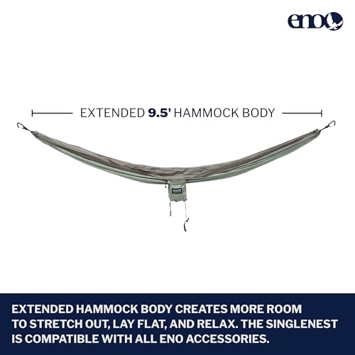 ENO, Eagles Nest Outfitters SingleNest Lightweight Camping Hammock - color: Mint | Sage