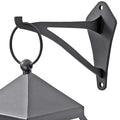 2 Piece 6" Outdoor Indoor Decorative Small Planter Lantern Hooks for Wall Hanging Windchime Hummingbird Feeder Hangers, Black - size: 6 Inch