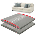 Couch Cushion Support High Density Foam 22X22X2.4 Inches Sofa Couch Supports for Sagging Cushions Light Grey 2Pcs with Anti Slip Mesh Fabric - size: Larger| 22x22 2P