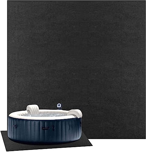 VERIMP Hot Tub Mat, Swimming Pool Mat, Square Pool Liner Pad for Above Ground Swimming Pools, Anti-Slip Water Absorb Felt Mat for Outdoor Or Indoor 4 Meters/13.12ft