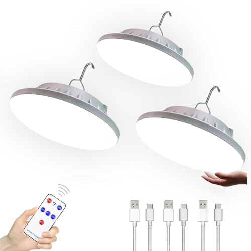 [120 LED 4500mah] Solar Camping Lights Rechargeable Portable Lantern Tent Lamp 5 Mode USB Remote Control Hanging Waterproof for Home Indoor Outdoor Emergency Courtyard 3 Pack - color: 4500Mah-120Led-3 Pack