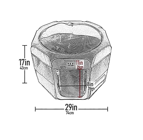 Pet Gear Travel Lite Portable Play Pen/Soft Crate with Removable Shade Top for Dogs/Cats/Rabbits, Easy-Fold + Built-in Stay Fold Band, Durable 600D Fabric, Indoor/Outdoor, 3 Sizes