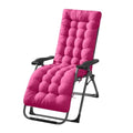 Patio Chaise Lounger Cushion， Rocking Chair Sofa Cushion with 6 Ties， Thick Padded Swing Bench Cushion， Zero Gravity Chair Cushion61x19x3in (Rose Red) - color: Rose Red