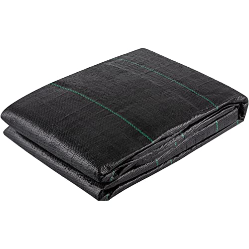 VEVOR Driveway Fabric, 12.5x30ft-3.5oz Woven Landscape Fabric, Weed Fabric Barrier Heavy Duty, Garden Fabric Weed Barrier, Weed Control Fabric, Geotextile Fabric, Weed Block Gardening Mat, Landscaping - size: 12.5FT*30FT-3.5OZ, style: Woven