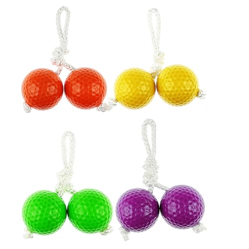 12 Pack Ladder Balls Ladder Toss Balls Replacement with Storage Bag for Toss Match - color: Orange Purple Green Yellow