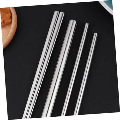 LABRIMP 8pcs Stainless Steel Tableware Set Portable Cutlery Kit with Chopsticks and Straws for Outdoor Dining Picnics and Daily Use Includes Black Carrying Bag