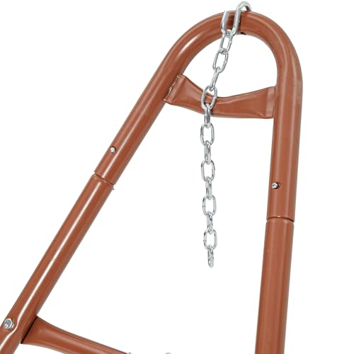 gafete Universal 2 Person Hammock Stand Only, 600 lbs Capacity, Fits 9 to 14ft Hammocks, Adjustable Double Heavy Duty Powder-Coated Steel Stand for Outside, Multi-Use (Rose) - color: Rose