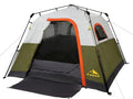 3/4 Person Camping Tent with 1 Door, 4 Windows, and Upgraded Ventilation– Instant Setup, Waterproof, 8'x 8'x 67''Oxford Fabric Floor Pop Up in 60 Seconds Includes Rainfly and Backpack - color: 4 Person Army Green/2-Layer