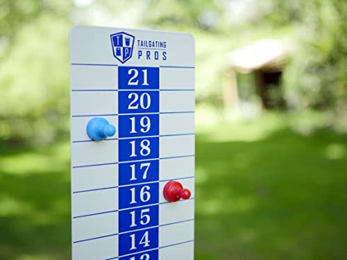 Tailgating Pros Cornhole Boards - 4'x2' Regulation Boards w/Carrying Case, Score Keeper, & Set of 8 Corn Filled Bags w/Tote - size: 4'x2' Boards, style: Pyramid Design