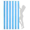 WILFA Extra Large Beach Towel - Oversized Mircofiber Beach Towel 40'' x 70'', XL Striped Lightweight Pool Towel, Big Cabana Swim Travel Towel for Adults Mens Women,Blue - color: Blue