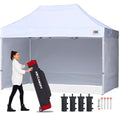 ABCCANOPY Easy Pop Up Canopy Tent with Sidewalls 8X12 Commercial -Series, White - color: White, size: 8X12
