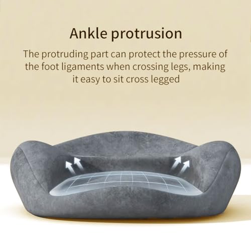 Meditation Air Cushion - No More Numb Legs | Ergonomic Design for Optimal Support and Posture - color: Grey