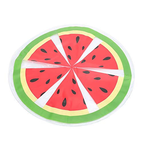 GLOGLOW Dog Cooling Mat, PVC Fruit Pattern Dog Ice Pad Watermelon Travel Round Cooler Mat Water Cooling Cushion Cats Dogs (Watermelon) Beds
