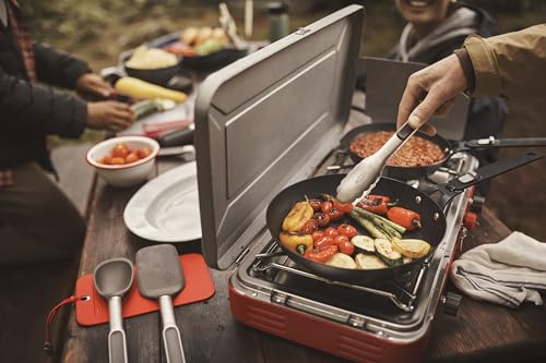OXO Outdoor Pre-Seasoned Carbon Steel 10" Frying Pan Skillet, Detachable Handle for Easy Storage, Indoor Use, Nonstick with Use, Induction Suitable,Oven & Broiler Safe,Browning, Grill,Sear,Saute,Black - size: 10" Frying Pan Skillet Set