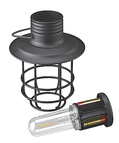 Xodus Innovations BL820-2 Battery-Operated LED Filament Style Lantern Outdoors Either Hanging or Standing , with Your Choice of 4, 6 or 8 Hour Automatic Timer
