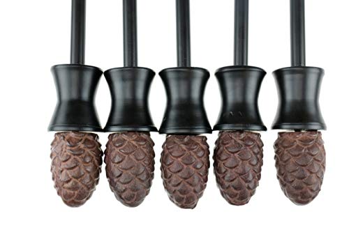 CLEVER GARDEN Heavy Duty Decorative Hose Guide - Pinecone, 5 Pack