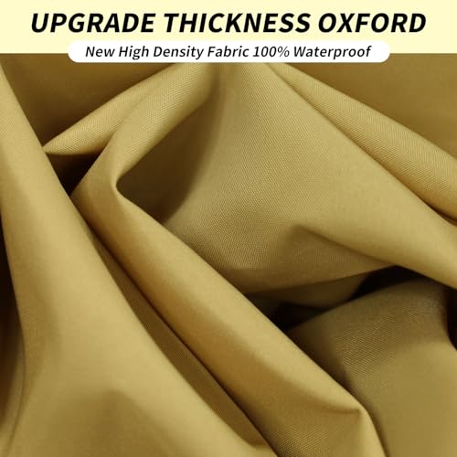 RICHIE Upgrade 12'x12' Sun Shade Sail Square Canopy, Water Resistant & UV Block Sunshade for Outdoor Patio Lawn Beach Garden Carport Backyard Deck Pergola, Sand - color: Sand, size: 12'x12', style: Rectangle