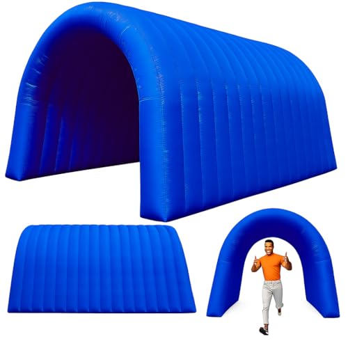 23x10x10FT Quick Setup Inflatable Tunnel Arch - for Sports Games, Trade Shows & Promotions (Blower Included) - color: Blue, size: 24FT