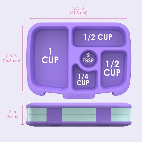 Bentgo Kids Prints Leak-Proof, 5-Compartment Bento-Style Kids Lunch Box - Ideal Portion Sizes for Ages 3-7, Durable, Drop-Proof, Dishwasher Safe, & PFAS & BPA-Free Materials (Mermaids in the Sea) - color: Mermaids in the Sea