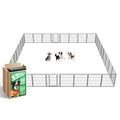 FXW Aster Dog Playpen Designed for Yard, 32inch 32 Panels - size: 32"H & 32 Panels
