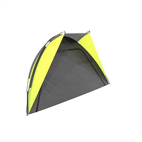 Beach Tent Sun Shelter for Shade with UV Protection, Water and Wind Resistant, Easy Set Up and Carry Bag by Wakeman Outdoors (Yellow)