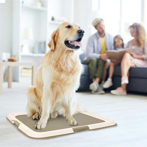 Pawise Dog Pee Pad Holder for Puppy, Puppy Pad Holder Tray, Pet Training Pee Pad, Indoor Potty Tray for Senior Dogs, Dog Toilet for Newborn Puppies, 23.5" x 23.5" - size: Small