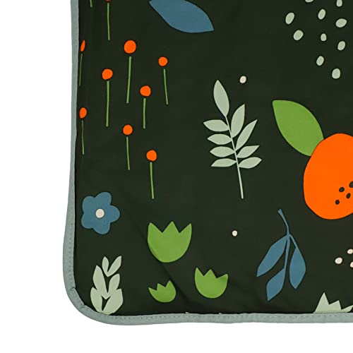 RED ROVR Large Indoor/Outdoor Adventure Blanket |for Parks, the Beach and Indoor activites |Compact with Shoulder Strap & Pocket (Orange Blossom) - color: Orange