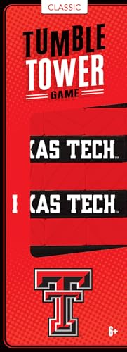 MasterPieces Tumble Tower - NCAA Texas Tech Red Raiders, Officially Licensed Wood Blocks - style: Texas Tech Red Raiders