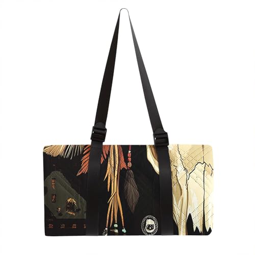 Outdoor Picnic Blanket Portable Ultrasonic Waterproof Picnic Bull Skull Printed Camping Beach Mat for Sand and Wet Grass Hiking (Bull Skull L - color: Bull Skull, size: Extra Long - 78"x78"