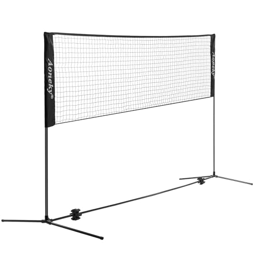 Aoneky Mini Portable Tennis Net for Driveway - Kids Soccer Tennis Net - Pickleball Net - size: 20 Feet