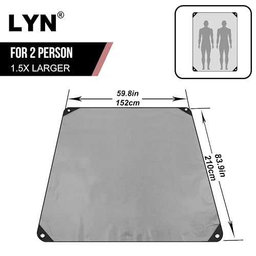 LYN Heavy Duty Emergency Blanket Survival Gear Waterproof Insulated Blanket Emergency Tarp for Camping, Hiking, Bushcraft - color: Gray