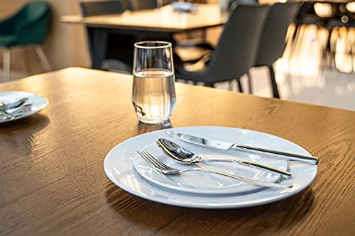 POSATE 60PCS White Disposable Plastic Plates, Heavy Duty Plates for Wedding/Party, 30PCS Dinner Plates 10.25’’ and 30PCS Dessert/Salad Plates 7.5’’, White Plates for Party Event - color: White