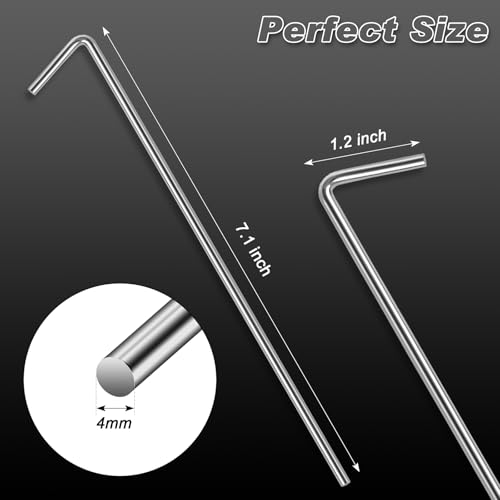 FEED GARDEN 7 Inch Tent Stakes 50 Pack Yard Inflatable Stakes for Outdoor Decorations Metal Pegs Heavy Duty Garden Hooks Camping Tent Spikes for Canopies, Tarp and Outdoor Christmas Decorations - size: 50 Pack