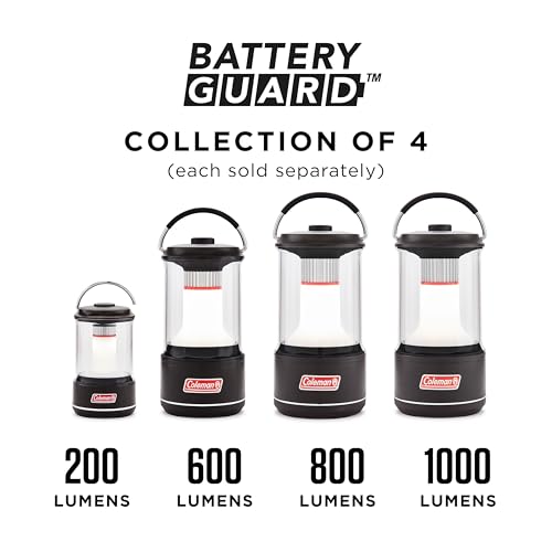 Coleman LED Lantern with Enhanced Battery Protection, Water-Resistant, Batteries Last up to 25% Longer Than Other Lanterns, Great for Camping, Power Outage, Emergencies, & More - style: 200 Lumens