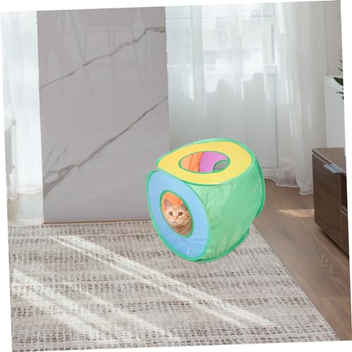 BESTonZON Foldable Cat Tent Outdoor Pop-Up Sun Shelter for Pets Portable Non-Woven Fabric Cat House UV Protection for Small Dogs and