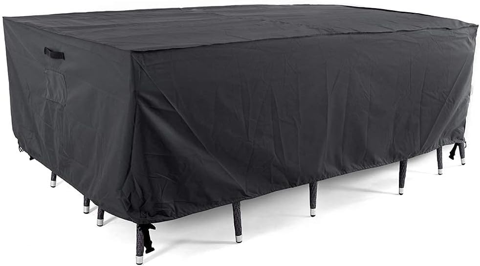 Tempera Patio Furniture Cover, Outdoor Table Covers Waterproof Square, Heavy Duty Deck Furniture Covers for Winter, 64''L x 64''W x 27.8''H,Grey - color: Grey, size: L64*W64*H27.8