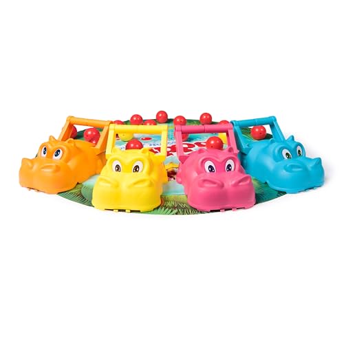 Spin Master Games, Hungry Hungry Hippos Giant Edition, Family Game for Indoor & Outdoor Play with Oversized Board, Preschool Activity, Screenless Activity for Kids, 2-4 Players, Ages 4 & Up - style: Hungry Hungry Hippos