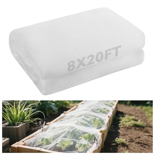 8x20ft Large Garden Netting - Ultra Fine Mesh Plant Covers to Keep Small Animals Pest Out, Bird Barrier for Protecting Vegetables Fruits Flowers Raised Beds (Without Pole) - size: 8 x 20 ft
