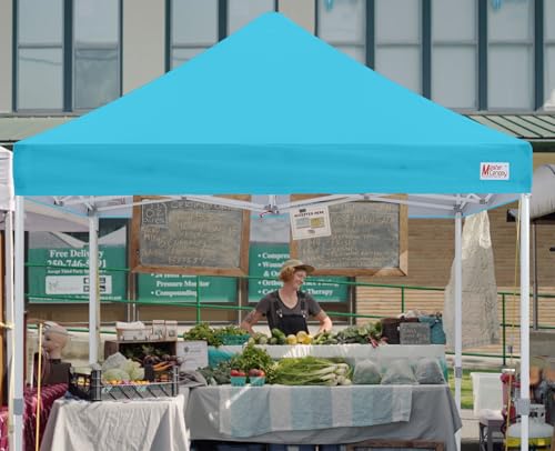 MASTERCANOPY Pop Up Canopy Tent Commercial Grade 10x10 Instant Shelter (Sky Blue) - color: Sky Blue, size: 10x10