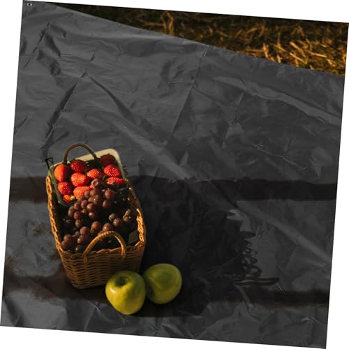 Angoily Waterproof Outdoor Picnic Blanket Mat with Oxford Fabric, Foldable Portable Camping Ground Sheet for Beach, Tent, and BBQ Use – Black, Moisture-Resistant Picnic Pad
