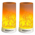 LED Flame Effect Light, Flame Lamp 4 Modes USB Rechargeable Fire Lights Indoor Campfire Outdoor Decorative Lantern Hanging Lamps Fireplace Romantic Light for Home Party Camping Bar - size: Button Control - 2pcs