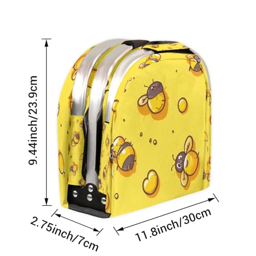 Picnic Basket, MARYHFENVA Collapsible Shopping Basket with Handles 40L Large Market Basket Reusable Folding Grocery Basket - color: Bee(style 5)