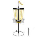 Franklin Sports Disc Golf Baskets - Portable Disc Golf Target with Chains Included - Disc Golf Basket Stand Equipment for Hole + Course Creation - style: Championship Steel Chain