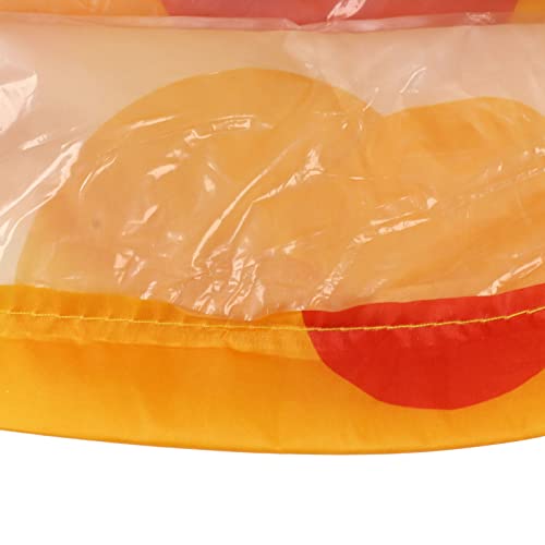 Inflatable Sofa, Portable Inflatable Lounger Couch with Tear 190T Polyester Fabric, No Pump Needed Wind Fill Design, Includes Storage Bag for Camping Garden (Flower) - color: Flower