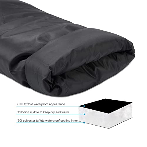 Outdoor Faucet Covers for Winter Freeze Protection,25.2"X14" Hose Bib Covers for Winter,Reusable Thicker Waterproof Insulated Spigot Cover Black - color: 25.2"X14" faucet cover