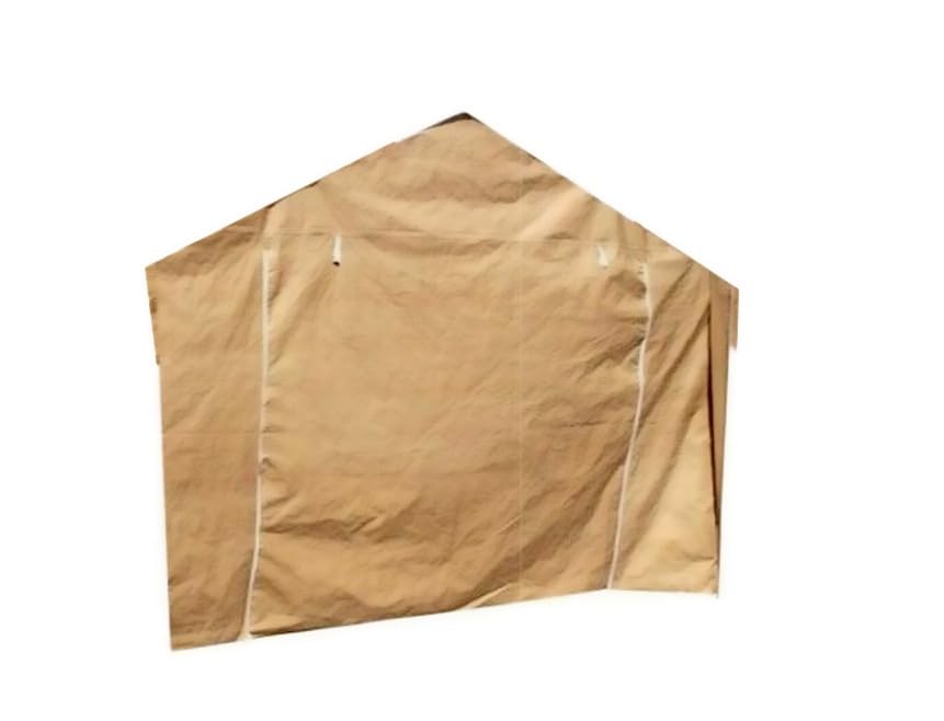 10X20 Canopy Tarp Carport (Front Panel) - color: Front Panel Beige